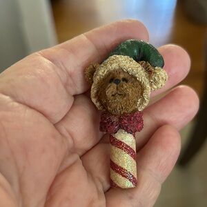 Vintage‎ Boys Bear Festive pin brooch